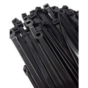 200 PK 18 IN ZIP TIES NYLON BLACK 50 LBS UV WEATHER RESISTANT WIRE CABLE BCT18 
