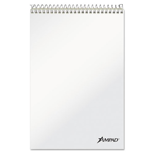 Ampad Steno Pads, Gregg Rule, Tan Cover, 70 Green-Tint 6 X 9 Sheets, 6/pack