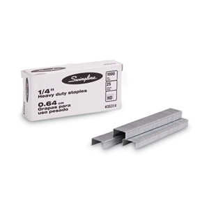 Swingline S.f. 13 Heavy-Duty Staples, 0.25" Leg, 0.5" Crown, Steel, 1,000/box