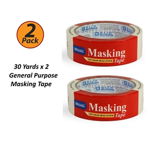 Bazic 0.71 inch x 2160 inch (60 Yards) General Purpose Masking Tape