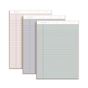TOPS Prism + Colored Writing Pads, Wide/legal Rule, 50 Assorted Pastel-Color 8.5 X 11.75 Sheets, 6/pack