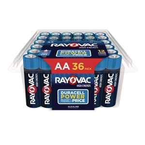 High Energy Premium Alkaline Aa Batteries, 36/pack