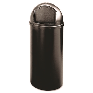 Marshal Classic Container, 15 gal, Plastic, Black
