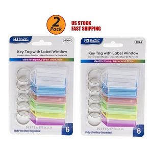 Key Tags With Holder & Label Window Help you stay organize Brand New 2 Pack 