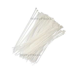 1,000 Bulk Pack UV Resistant Small 18lb Strength Details about   GTSE 4 White/Clear Zip Ties 