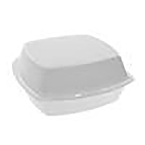 Hamburger Hinged Foam Tray 6" x 6 4/125