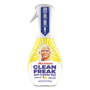 Mr. Clean Clean Freak Deep Cleaning Mist Multi-Surface Spray, Lemon, 16 Oz Spray Bottle, 6/carton