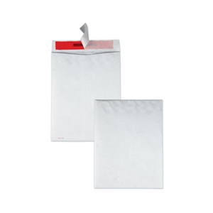 QualityPrk Tamper-Indicating Mailers Made with Tyvek, #13 1/2, Flip-Stik Flap, Redi-Strip Adhesive Closure, 10 x 13, White, 100/Box