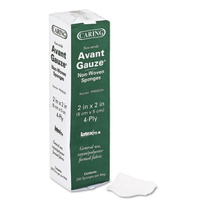 Gauze Sponges, Non-Sterile, 4-Ply, 2 X 2, 200/box