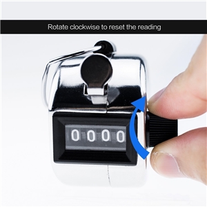 Manual Counter 4 Digit Mechanical Palm Click Counter Plastic