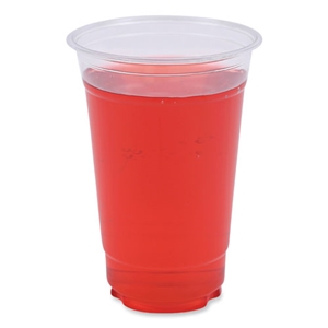 Boardwalk Clear Plastic Cold Cups, 20 oz, PET, 50 Cups/Sleeve, 20 Sleeves/Carton