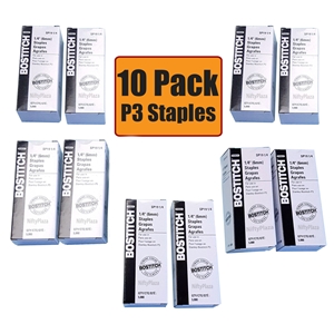 Authentic! 10 Boxes of Stanley Bostitch P3 1/4" Staples for P3 Stapler SP191/4 