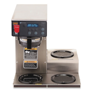 BUNN Axiom 15-3 12-Cup Low Profile Automatic Coffee Brewer, Gray/Stainless Steel