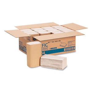 GEORGIA PACIFIC Pacific Blue Basic S-Fold Paper Towels, 1-Ply, 10.25 x 9.25, Brown, 250/Pack, 16 Packs/Carton