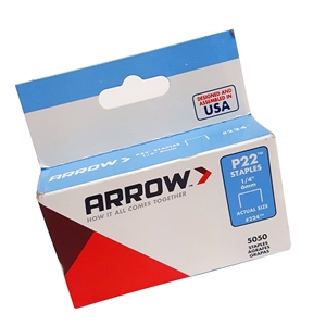 6 Pack Genuine Arrow P22 Staples #224 1/4 Inch 6 mm Staplers Fastener Staples 