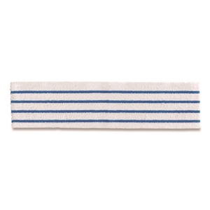Disposable Microfiber Pad, 4.75 x 19, White/Blue Stripes, 50/Pack, 3 Packs/Carton