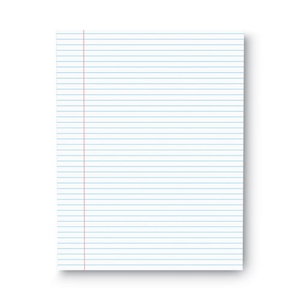 Universal Glue Top Pads, Narrow Rule, 50 White 8.5 X 11 Sheets, Dozen