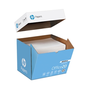 HP Papers Office20 Paper, 92 Bright, 20 lb Bond Weight, 8.5 x 11, White, 2, 500/Carton