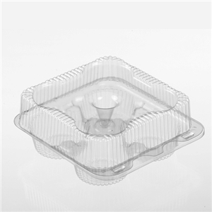 Muffin Container, Large, 4 Count 250/CS