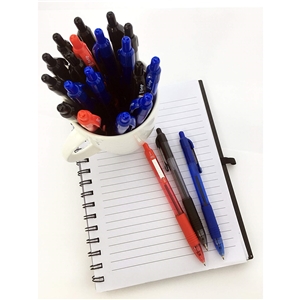 Z-Grip Retractable Ballpoint Pen, Medium Point, 1.0mm, Black Ink, 18-pack