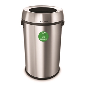 17 Gallon Stainless Steel Open Top Compost Station