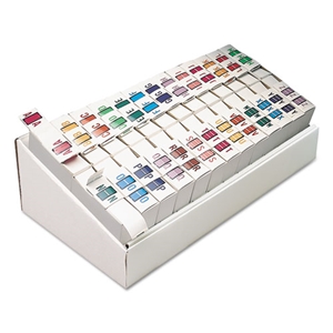 Smead A-Z Color-Coded End Tab Filing Labels, A-Z, 1 X 1.25, White, 500/roll, 26 Rolls/box
