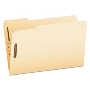 Pendaflex Manila Fastener Folders, 1/3-Cut Tabs, 2 Fasteners, Legal Size, Manila Exterior, 50/Box