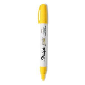 Sharpie Permanent Paint Marker, Medium Bullet Tip, Yellow