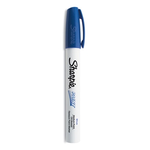 Sharpie Permanent Paint Marker, Medium Bullet Tip, Blue