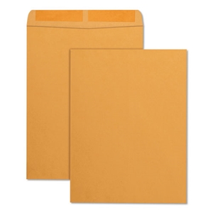 QualityPrk Catalog Envelope, 28 lb Bond Weight Kraft, #13 1/2, Square Flap, Gummed Closure, 10 x 13, Brown Kraft, 250/Box