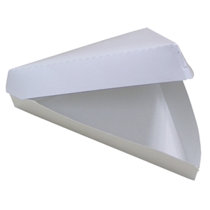 Fresh Hot Triangle Pizza Clamshell, White, 220/CS
