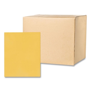 RoaringSpr Pocket Folder, 0.5" Capacity, 11 x 8.5, Gold, 25/Box, 10 Boxes/Carton