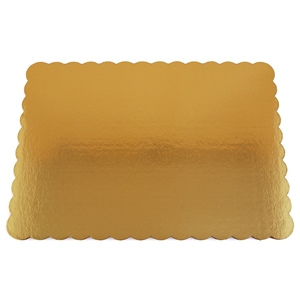 Corregated Paper Quarter Sheet Cake Pad, Gold 100/CS