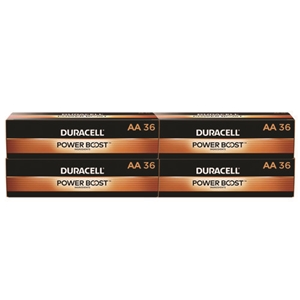 Power Boost CopperTop Alkaline AA Batteries, 36/Pack, 4 Packs/Carton