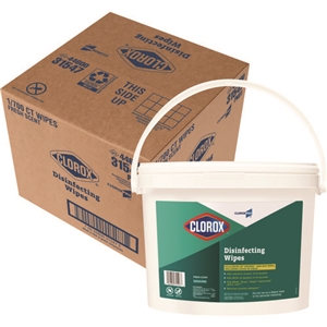 Clorox Disinfecting Wipes, 1-Ply, 7 x 8, Fresh Scent, White, 700/Bucket