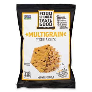 FoodSTGood Tortilla Chips, Multigrain With Sea Salt, 1.5 Oz, 24/carton