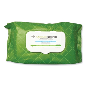 Medline FitRight Select Premium Personal Cleansing Wipes, 1-Ply, 8 x 12, Fragrance-Free, White, 48/Pack, 12 Packs/Carton