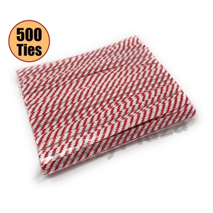 Red Twist ties Paper 4inch 2000 pack 