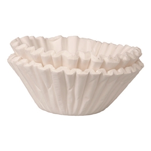 BUNN Commercial Coffee Filters, 6 Gal Urn Style, Flat Bottom, 25/cluster, 10 Clusters/pack