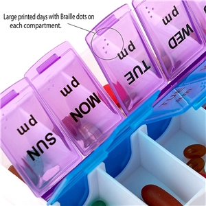 Daily Pill Organizer and Medicine Reminder