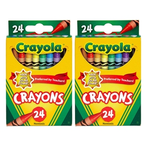 48 Crayola Crayons 2 pack 