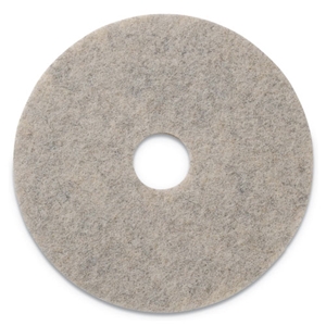 Combo Burnishing Pads, 20" Diameter, Tan, 5/Carton