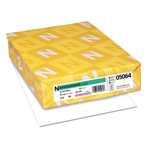 Neenah ENVIRONMENT Stationery Paper, 95 Bright, 24 lb Bond Weight, 8.5 x 11, White, 500/Ream