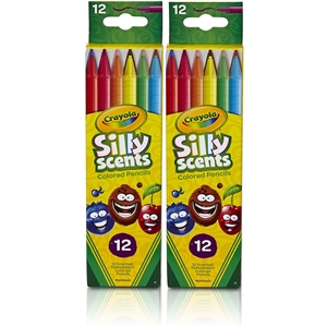 Crayola Silly Scents Twistables Colored Pencils, 12 Count, Ages 3 & Up  (68-7402)