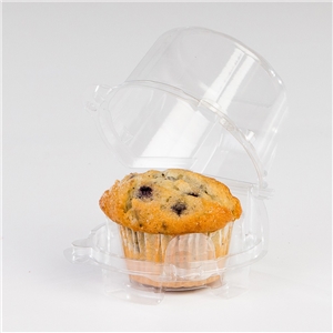 PET/RPET Single Serve Traditional Size Cupcake Container, Clear 1/CS/300