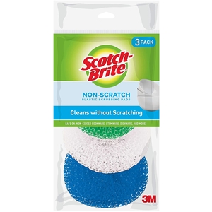 Scotch-Brite Non-Scratch Scour Pads, 3 Pads Total