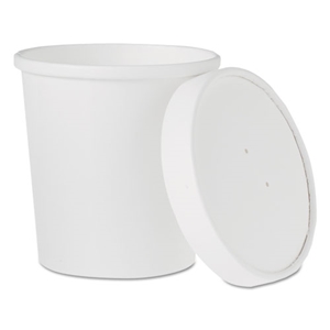 16oz SOLO Flexstyle Double Poly Food Combo Packs, White, Paper, 25/Pack, 10 Packs/Carton