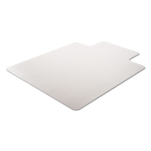 deflect-o Duramat Moderate Use Chair Mat For Low Pile Carpet, 45 X 53, Wide Lipped, Clear