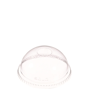 SOLO Dome-Top Cold Cup Lids, Fits 16 Oz, Clear, 1,000/carton